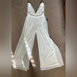 Off white  wide leg jumper